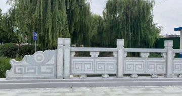 南充 芝麻灰桥栏杆、河道栏杆安装效果