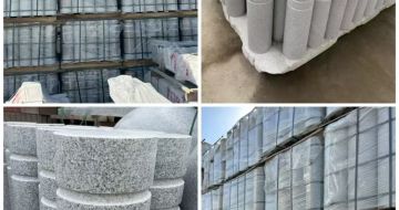 南充 芝麻白花岗岩挡车柱、隔离柱多少钱