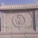 南充 芝麻白花岗岩屏风，照壁，影壁