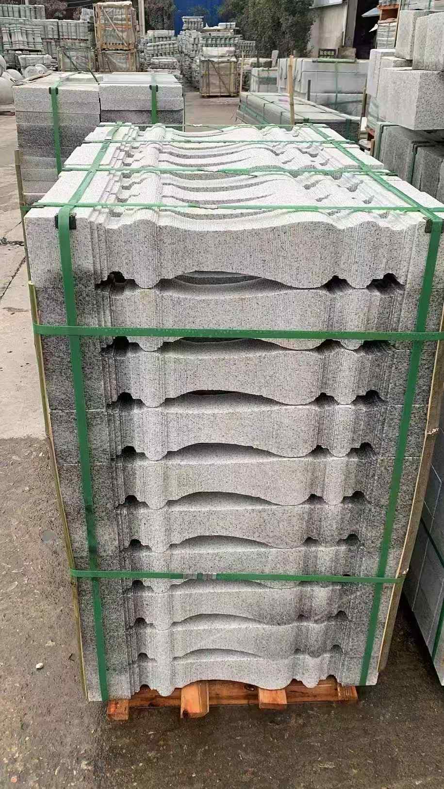 南充 芝麻白方形拉丝面，栏杆花瓶柱
