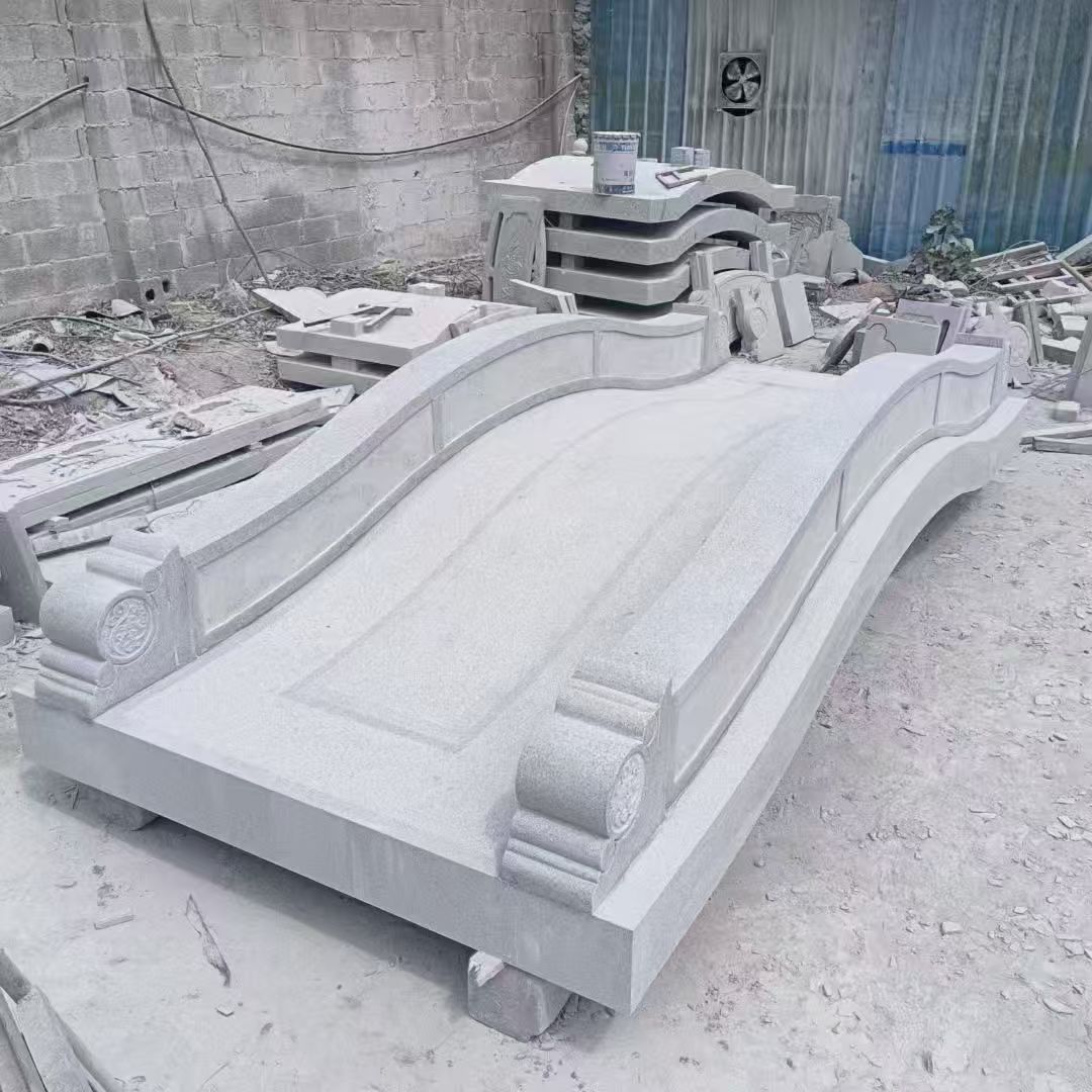 南充 芝麻灰花岗岩园林景观 小石桥