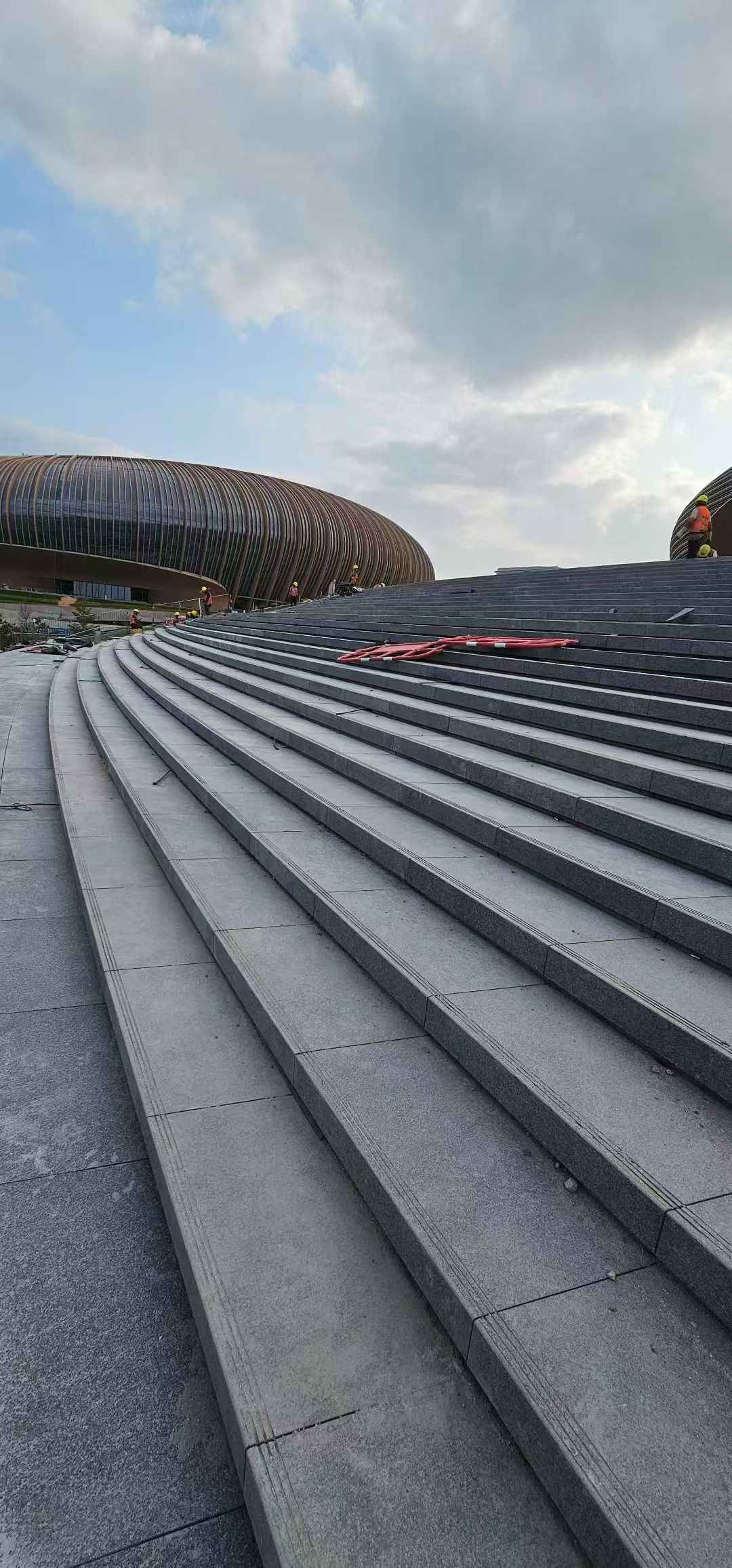 南充 弧形整石台阶铺装效果图